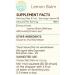 Lemon Balm B60 Alcohol-Free Tincture - Natural Herbal Extract Drops (2 fl oz) for Relaxation & Wellness - Buy Online on GoSupps.com