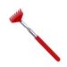 SESESFOUFU Telescopic tickle rake Extendable back massage device Telescopic back scratches of pull-out back scratches Telescopic ridge massage device. Rustproof steel rear incentive foldable red