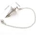 Kufoo White Metal Spiritual Pendulum - Rustproof Portable Healing Chain for Divination | Durable & Exquisite Design - Buy Online on GoSupps.com