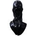 Unisex Latex Hood Rubber Executioner Mask - Black with Zipper | One Size for Unique Costumes - Buy Online on GoSupps.com