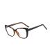 SERONI Pin Temples Tr90 Cat Eye Frame Blue Light Blocking Glasses for Women Men Anti UV Ray Computer Reading Glasses Black-leopard 56 Millimeters