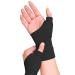 Therapy arthritis compression gloves fingerless glove with gel comfortable carpal tunnel rail to relieve pain in hand wrist thumb and joints