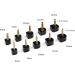 High Heel Replacement Kit | Black Taps Caps Repair Set | U-Shape Dowels, Nail Pins | 20 Pairs | 2.4mm 3.0mm | Sizes 8*8mm - 12*12mm - Buy Online on GoSupps.com