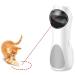 Cat Laser Toy Automatic Interactive Laser Cat Toys Rotating Catch Training Placing High 5 Random Pattern Automatic On/Off and Silent 3 Speed Modes USB Charging Cable/Battery Powered