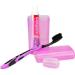 Eqlef Toothbrush Storage Box - 2 Toothbrush & Toothpaste Holder with 2 Head Covers for Travel & Camping - Stylish & Durable Plastic Case - Buy Online on GoSupps.com