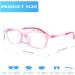 Mind Bridge Blue Light Blocking Glasses for Kids & Teens - Anti-Glare Protection Eyewear for Gaming & Screen Time (Pink - Buy Online on GoSupps.com
