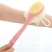 2-IN-1 Bath Body Brush With Long Handle - Shower Sponge Loofah & Bristles Back Scrubber for Exfoliating & Massage - Buy Online on GoSupps.com