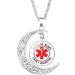KBNSUIAN Stylish Type 1 Diabetic Sun Moon Necklace for Women - Diabetes Awareness Pendant with Emergency Reminder - Insulin-Dependent Aid Bag Included - Buy Online on GoSupps.com