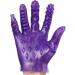 Massage Tool for Men Women Soft Flirt Massage Hand Sleeve Ribbed for Hands Purple