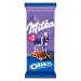 G n rique MILKA - Oreo Chocolate Bar 200g - The perfect combination of smooth milk and crunchy Oreo cookies. Discover our Milk & Chocolate Family - Pack of 4 - Sold as a Pack