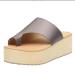 MisFun Bunion Corrector Sandals Orthopedic Sandals Women with Arch Support Sandalsc for Bunions with Bunion Corrector Wear-Resistant Non-Slip Platform Flip Flops 6.5 Silver
