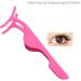 False Eyelash Applicator Set - 2PCS Stainless Steel Tweezers for Easy Magnetic Eyelash Application | Pink & Black - Buy Online on GoSupps.com