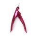 AnHua 1Pcs False Nail Clipper Acrylic Nail Tips Cutter Rustproof Stainless Nails Clipper Kit Nail Catcher Trimmer Manicure Tool for Artificial Gel Nail (Rose Red)