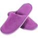 Buy Tianmao Women's Hotel Slippers - 5 Pairs Coral Fleece Closed-Toe Spa & Travel Guest Slippers (Pink & Purple) Perfect for Parties & Hotels - Buy Online on GoSupps.com