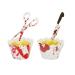 Dzrige 24 Pieces Halloween Cupcake Toppers Wrappers Horror Cake Decoration Scary Bloody Knife Scissors Food Decor Party Suppliers for Halloween Theme Party Ghost Party Birthday Party