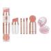Makeup Brushes 5 in 1 Makeup Brush Makeup Brushes Set Foundation Brush Eyebrow Brush Lip Brush Eye shadow brush Portable Makeup Brush Suitable for going out Travel Makeup Brush Set Equip Collapsible