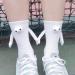 MUTYNE Magnetic Hand Holding Socks - Women Men Couple Socks (Black) | Funny 3D Doll Design | One Size Fits All - Buy Online on GoSupps.com