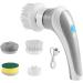 Electric spinn Scrubber Cordless spinn Cleaner Rechargeable Electric spinn Scrubber Replaceable Drill Brush Heads with 3 Brush Head Options Electric Power Scrubber for Kitchen Bathroom Car Tile Grey - Buy Online on GoSupps.com