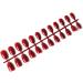 Dajidafu 24 Pieces Short Ballerina Scratch-resistant Press on Nails Colorful DIY Exquisite Graceful Personality Acrylic Nail 2wine red - Buy Online on GoSupps.com