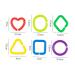 Shop Ibasenice 140 PTH Geometric Chain Buckle Baby Links - Colorful Sensory Rings for Newborns & Toddlers | 4-Piece Set (5.5x5.5cm) - Buy Online on GoSupps.com