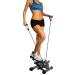 BalanceFrom Adjustable Stepper Stepping Machine with Resistance Bands, Gray