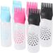 SEWACC Hair Root Comb Applicator Bottle: 6pcs Hair Color Oiling Bottles Hair Dye Bottle Applicator Brush with Graduated Scale Dye and Scalp Treament Essential Hair