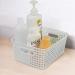 Anbers White Plastic Weave Storage Basket Set of 6 | 10.03 x 7.59 x 4.09 - Buy Online on GoSupps.com