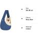 FDJASGY Small Pet Sling Carrier- Hands Free Reversible Papoose Bag with Safety Belt for Dog Cat - Navy Blue - Buy Online on GoSupps.com