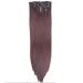 6 Pieces/Set Of 22 Inches Wig 140g Straight 16 Hair Clips Wig Style Artificial Hair Clip Heat Resistant 22inches color2-33