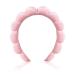 Ycfish Spa Headband for Washing Face bubble headband for Women Girls Soft Skincare Headbands Sponge Puffy Makeup Headband Non Slip pink headband