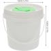 Luxshiny 5L Cleaning Hill Organizer Bucket with Lid & Wet Wiper Roller Dispenser - Durable Plastic Cloth Container with Pop-Up Closure for Smart Storage - Buy Online on GoSupps.com