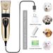Pet Shaver Dog Clippers Grooming Kit 4 Guiding Combs Professional Dog Trimmer Pet Shaver for cats Low Noise Rechargeable Cordless Pet Shaver for Cats Dogs Horses & Other Hairy Animals - Buy Online on GoSupps.com