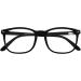 DOOViC Blue Light Filter Square Frame Reading Glasses - Large Prescription Lenses 024 Black 0.0 | International Shipping Available - Buy Online on GoSupps.com