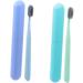 PartyKindom 4 Piece Travel Toothbrush Set | Colored Wooden Toothbrushes & Natural Gift for Gum Care - Buy Online on GoSupps.com