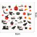 24 Sheets Halloween Nail Art Sticker Set - Self-Adhesive Skull Pumpkin and Bat Nail Art Decals for Manicure Design and Decoration - Buy Online on GoSupps.com