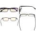 Eyekeper Classic Computer Reading Glasses - Rectangular Black +1.75 Light Yellow Tint with Spring Hinge - International Shipping Available - Buy Online on GoSupps.com