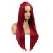 WIGER Long Straight Red Wig for Women - Heat Resistant Synthetic Fiber Full Wig for Party & Cosplay - Buy Online on GoSupps.com