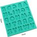 STOBOK 2pcs Silicone Molds Butter Cookies Cake Mold Candy Molds Soap Loaf Mold Cakesicles Mold Letter Molds Cupcake Chocolate Mold Baking Tool Fondant Mold Epoxy Decorative Mold Greenx2pcs 12x13cmx2pcs - Buy Online on GoSupps.com