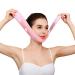 Reusable Double Chin Reducer V Shaped Face Mask Anti- Wrinkle Face Mask Chin Up Mask Face Lifting Belt(Pink)