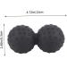 Lurrose Yoga Massage Ball | Foam Acupressure Roller for Muscle Relief | Vibration & Self-Massage Tool | 12x6.3cm - Black - Buy Online on GoSupps.com
