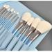 Elegant Blue and White Wind Chimes Makeup Brush Set | Premium Makeup Tools | In Stock Worldwide - Buy Online on GoSupps.com