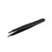 Browgame Signature Slanted Tweezer - Expertly Designed Brow Grooming Tool - Easy Grip Handle For Precise Hair Removal - Extra Sharp Plucking Tool For Easy  Painless Hair Removal - Blackout - 1 Pc