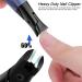 Nail Clippers for Thick Nails Wide Jaw Nail Cutter Toe Nail Clippers with Nail File Ultra Sharp Curved Splash Proof Trimmer for Adults Men Women Seniors Blue - Buy Online on GoSupps.com