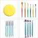 Ceiver mandala dot tool for stones 35 pieces mandala dotting set mandala dotting template dotting tools for diy nail art handicrafts.