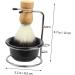Frcolor Shaving Foam Shell Set - 2 Razor Brushes & Metal Stands for Perfect Face Shaving | Body Care Essentials - Buy Online on GoSupps.com