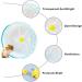 Hamster Wheel Silent Hamster Running Wheel Toy Transparent Pet Hamster Exercise Wheel for Hamster Rat Squirrel Guinea Pig - Buy Online on GoSupps.com