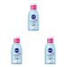 Nivea gentle eyes make-up remover (125 ml) non-greasy make-up remover with provitamin B5 to make-up mascara and eyes make-up (pack with 3) 125 ml (3-pack)