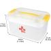 Ctomche Pet First Aid Kit 2 Layer Plastic Dog First Aid Box Empty Medicine Box with Lid and Handle Medicine Storage Chest with Divider Portable Dog Medicine Box for Family Travel Camping Emergency - Buy Online on GoSupps.com