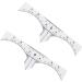 FOMIYES Scale Ruler 10pcs Set Eyebrow Stencil Makeup Gadgets Eyebrow Guide Measure Tool Template Disposable Eyebrow Tools - Buy Online on GoSupps.com