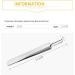 HOMEYU Blackhead Tweezers Premium Stainless Steel Acne Remover Tool for Comedones Whitehead Blackhead Acne Pimple Set of 2 - Buy Online on GoSupps.com